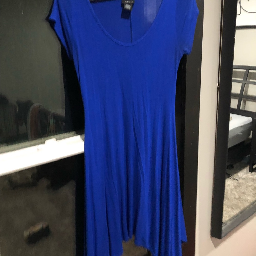 Royal Blue Skater/Shark bite Dress